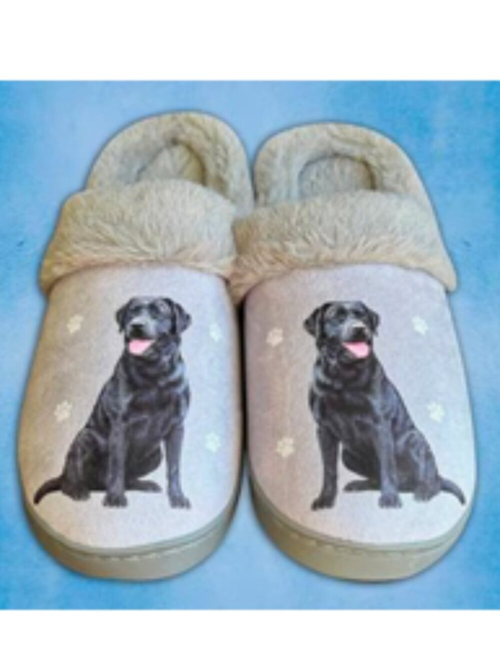 BRAND NEW ~ E&S Pets' Black Labrador Snugg Slippers - Size: L/XL - US 8.5-11